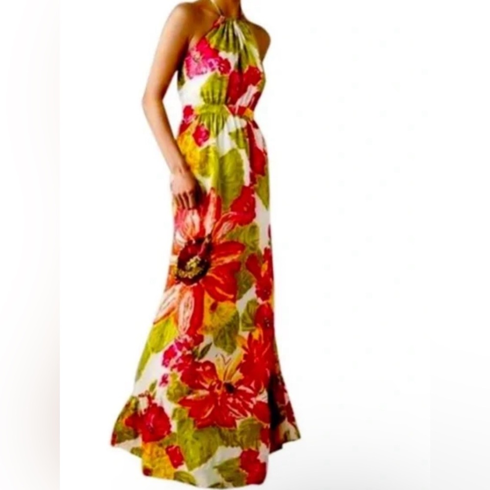 Antropologíe 100% Silk Lil Dress Size 2 1